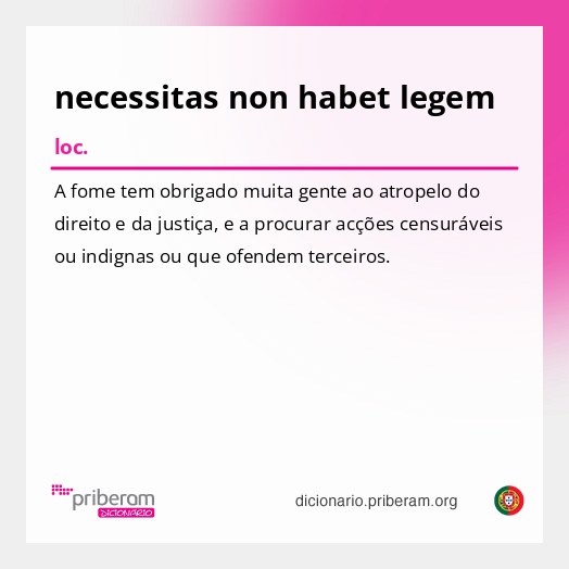 Significado de necessitas non habet legem